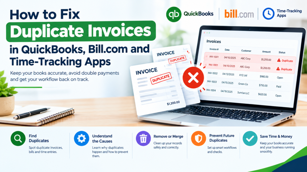 duplicate invoices in QuickBooks